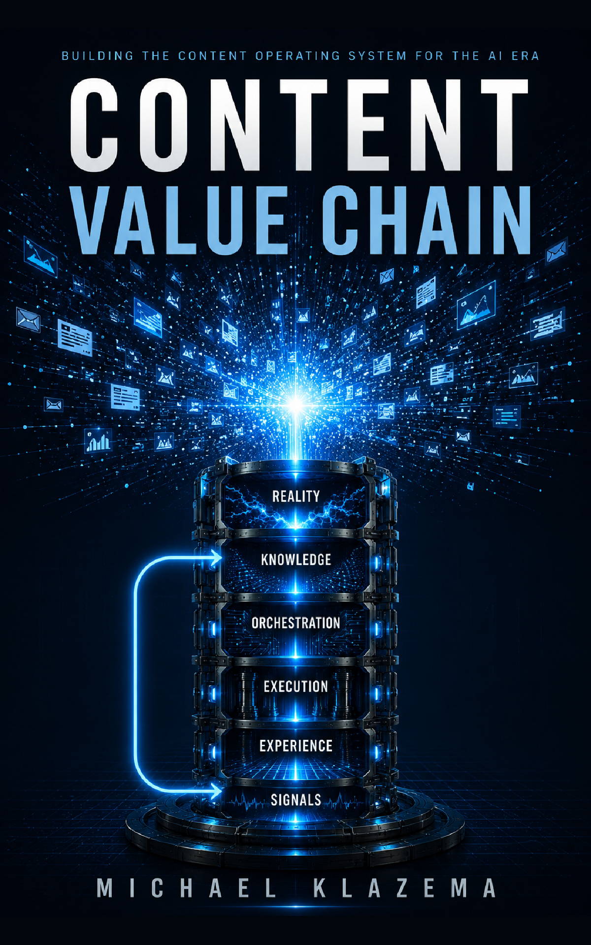 Content Value Chain — book cover by Michael Klazema
